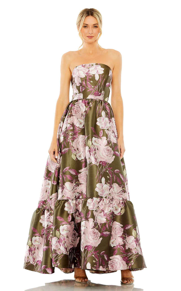 Mac Duggal 11605 Olive-Multi