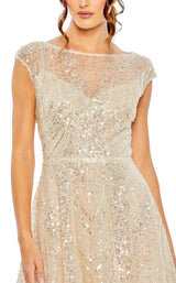 Mac Duggal 20524 Nude/Silver