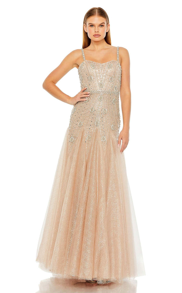 Mac Duggal 2236 Nude/Silver