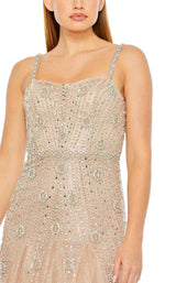 Mac Duggal 2236 Nude/Silver