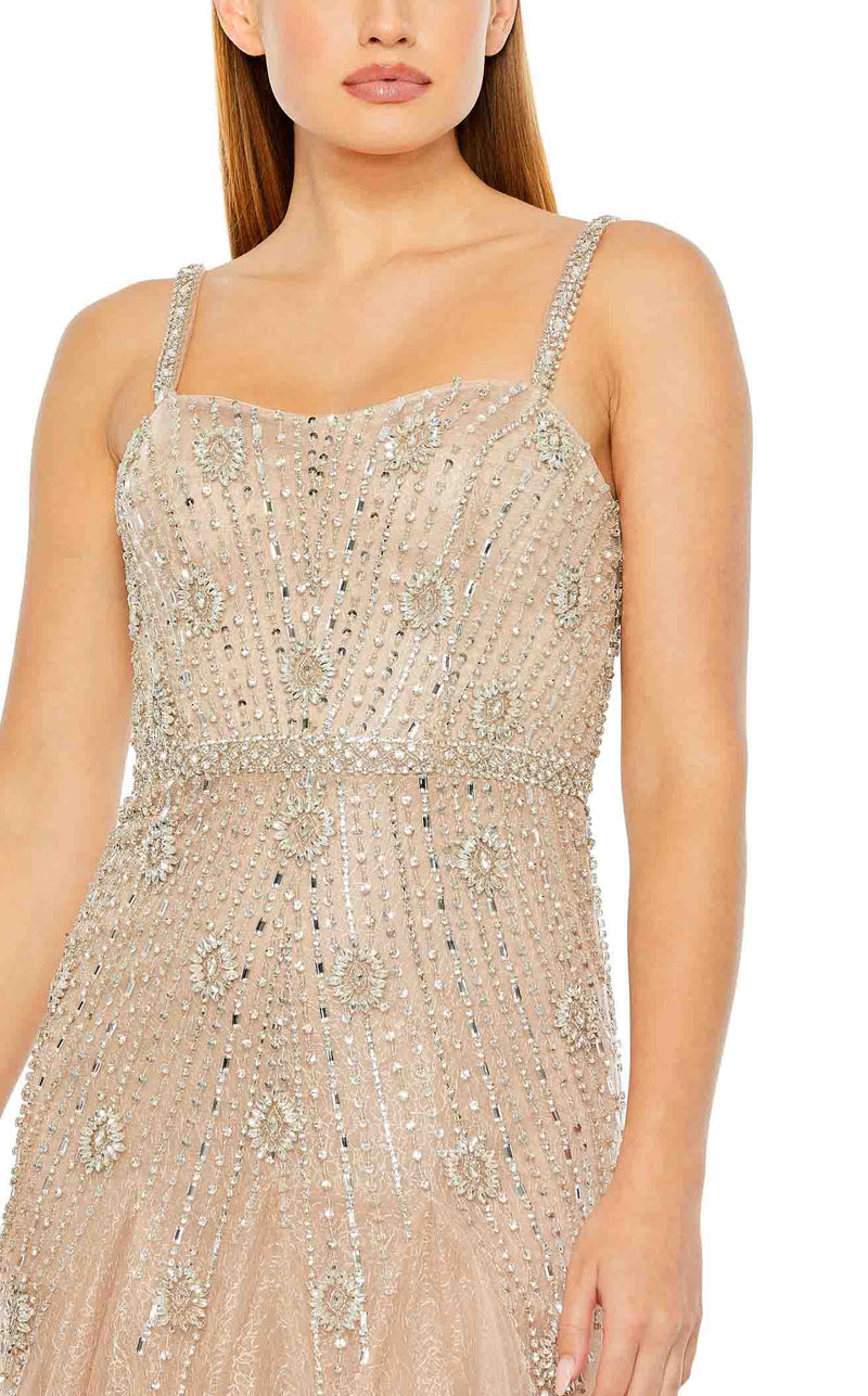 Mac Duggal 2236 Nude/Silver