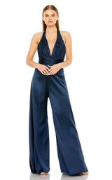 Mac Duggal 49810 Jumpsuit Sapphire