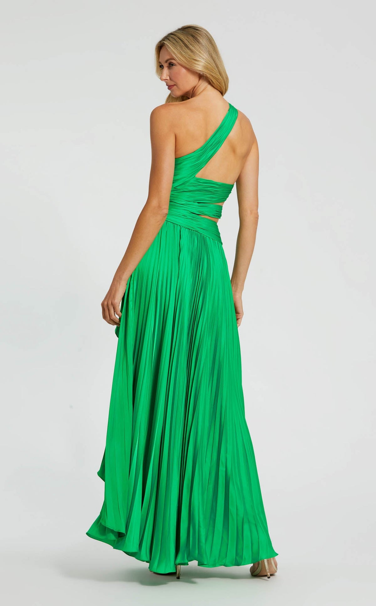 MAC DUGGAL 豪華シークインレース膝下スカートゴールド MAC DUGGAL 豪華シークインレース膝下スカートゴールド ボトムス