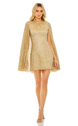 関税送料込【MAC DUGGAL】ロング ワンピース メタリック ブルー Mac Duggal 5931 Dress | NewYorkDress.com