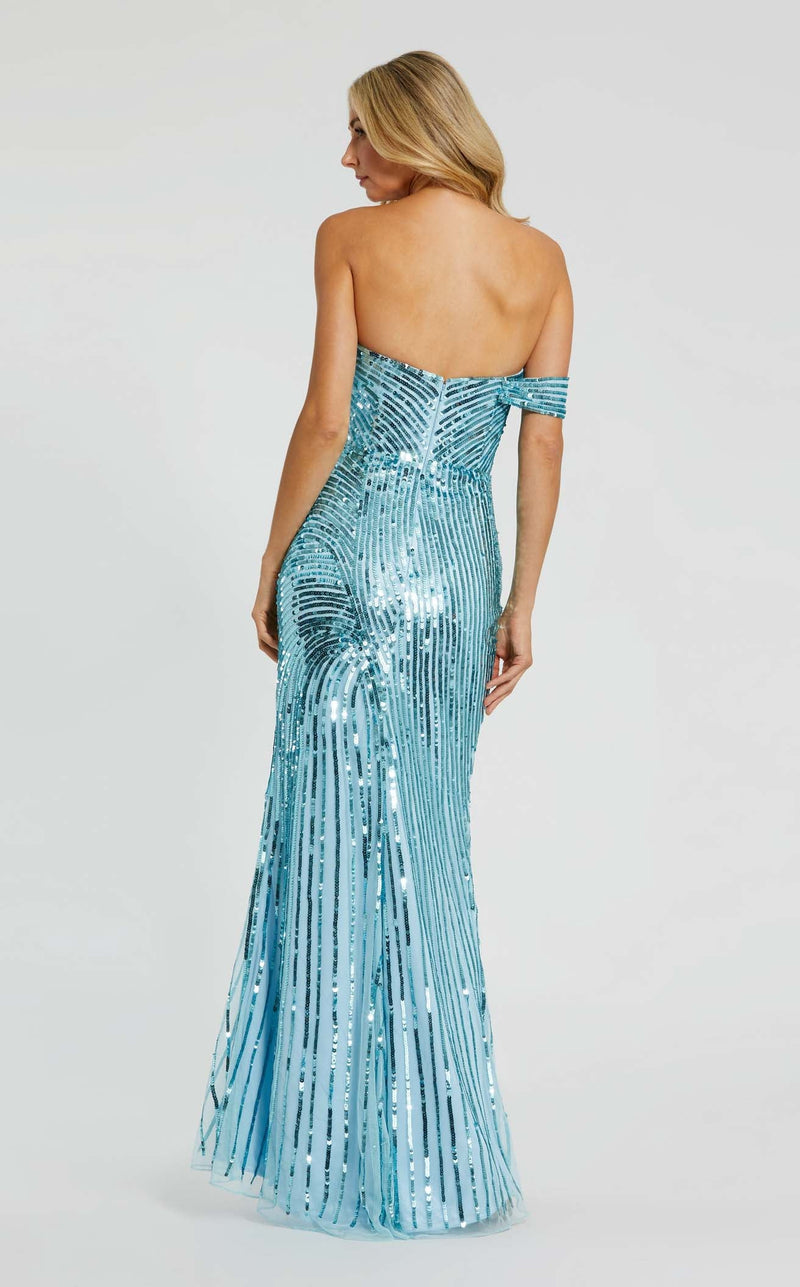 Mac Duggal 6072 Aqua