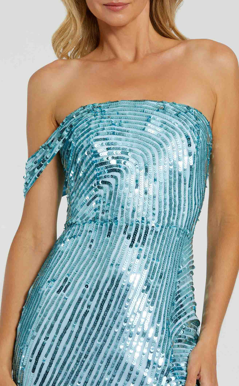 Mac Duggal 6072 Aqua