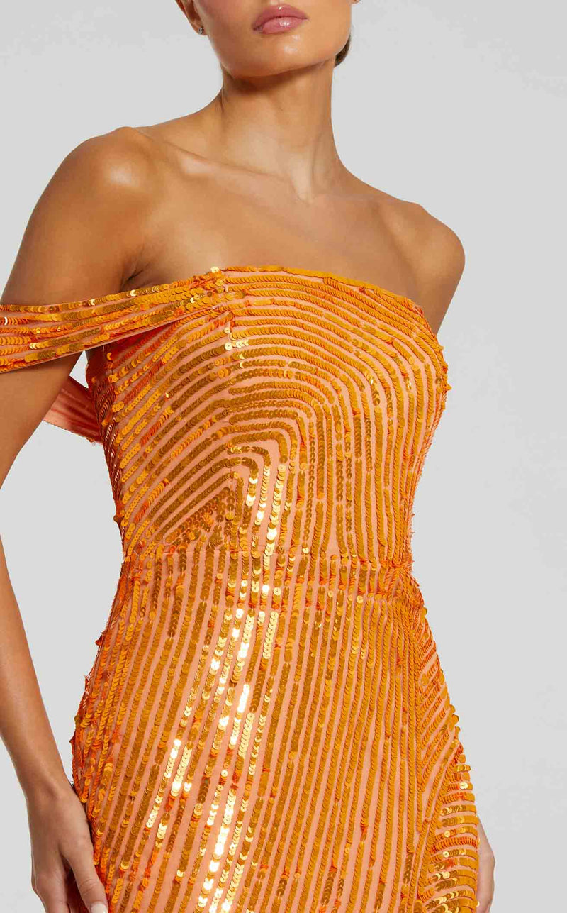 Mac Duggal 6072 Orange-Crush