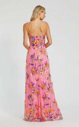 【Mac Duggal】ボートネック ロングスリーブ ビーズ付きガウン Mac Duggal 68508 Dress | NewYorkDress.com