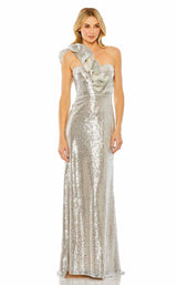 Mac Duggal 68513 Nude/Silver