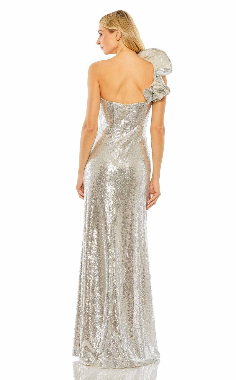 Mac Duggal 68513 Nude/Silver