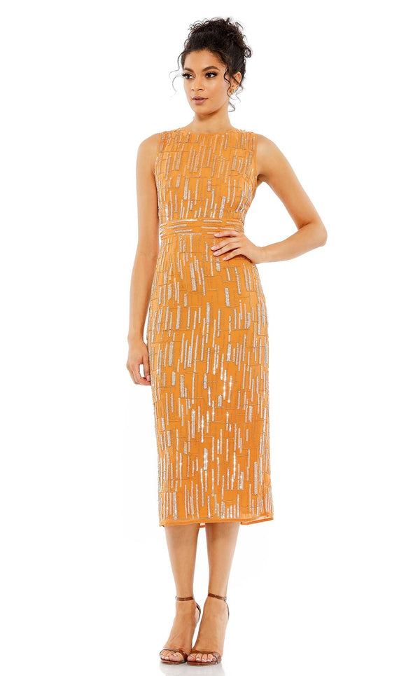 Mac Duggal 70264 Saffron Yellow