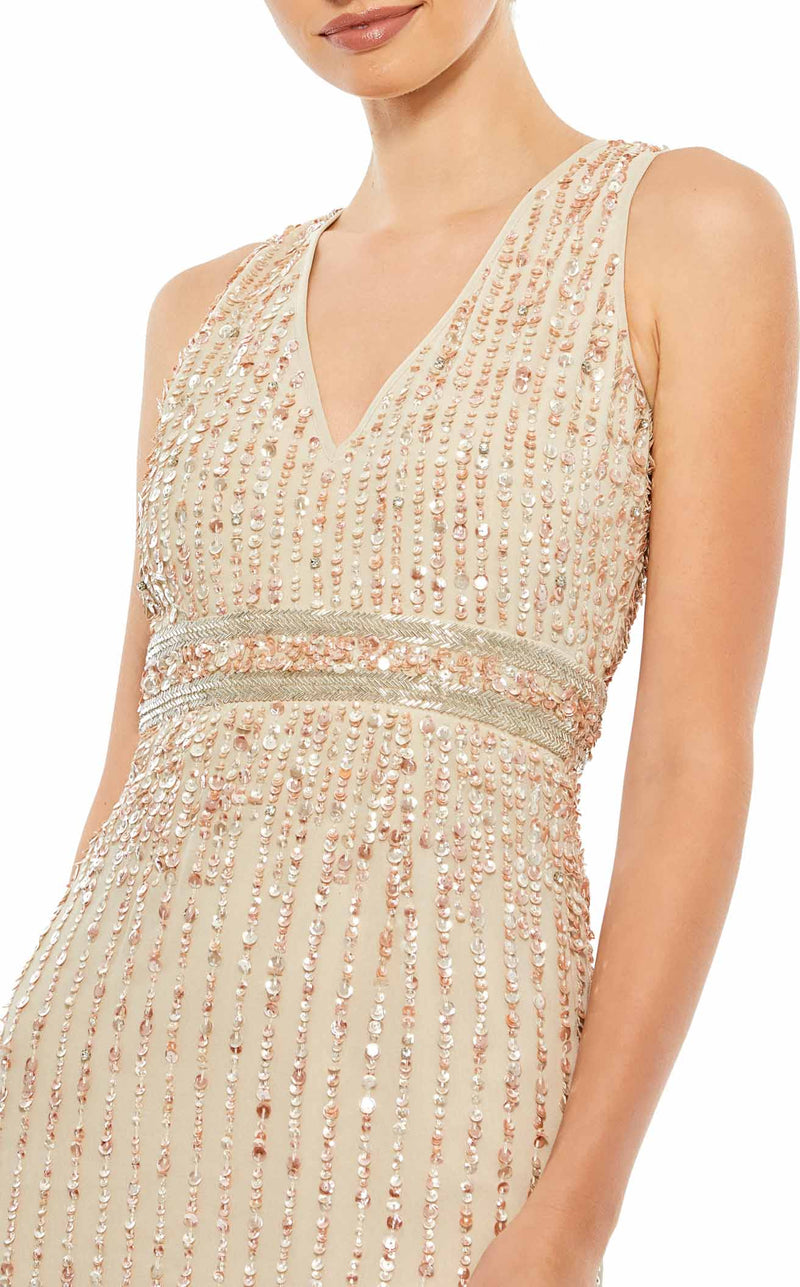 Mac Duggal 70267 Nude