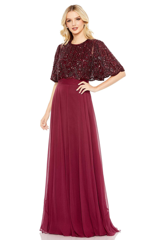 Mac Duggal 9181 Aubergine