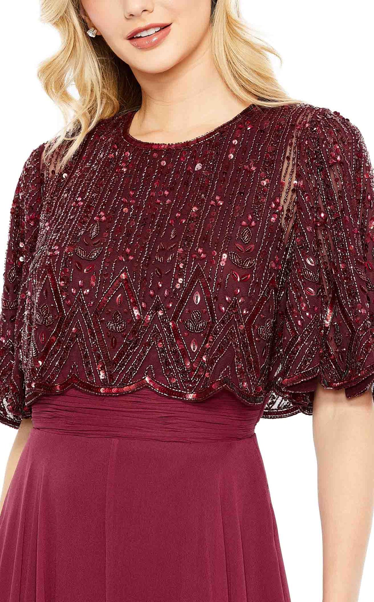 ★セール♪★MAC DUGGAL 長袖装飾ドレス★ Women's Dresses | Mac Duggal