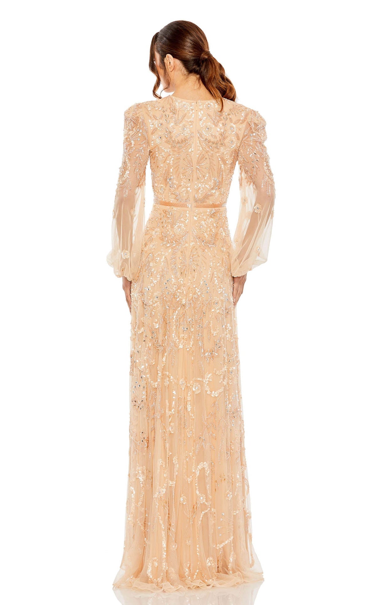 特別な夜にふさわしい一着【Mac Duggal】スパンコール ドレス Mac-Duggal-93930-Champagne-AB.