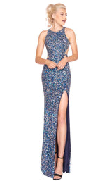Mac Duggal 1202L Navy-Multi