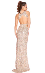 Mac Duggal 1202L Nude-Gold