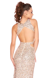 Mac Duggal 1202L Nude-Gold