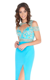 Mac Duggal 2034A Turquoise