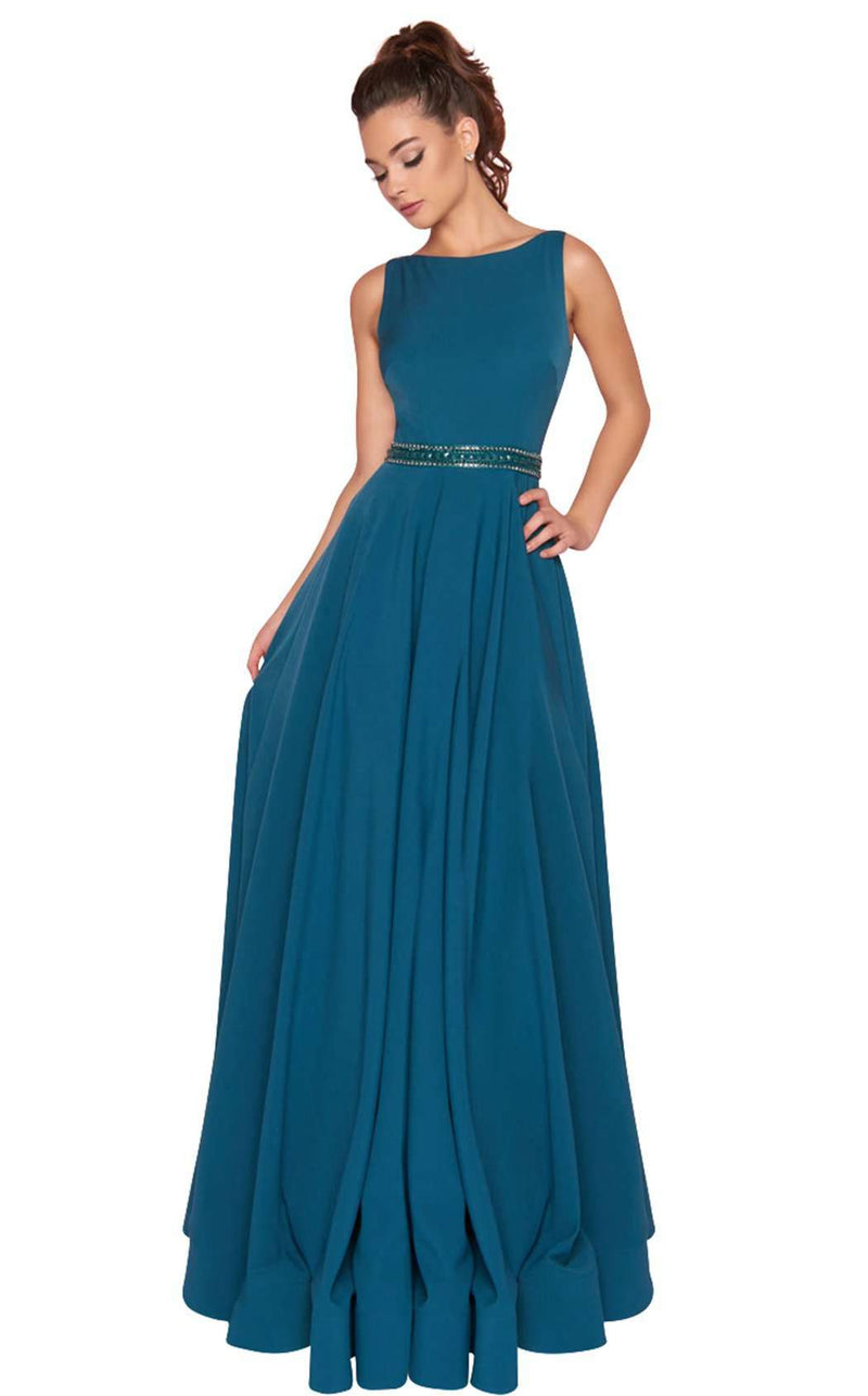 Mac Duggal 25608L Teal
