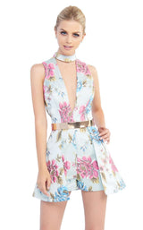 Mac Duggal 25755I Sky-Blue-Floral