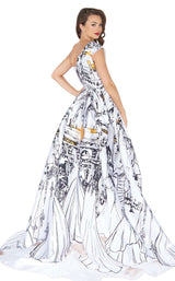 Mac Duggal 30371R Ivory Multi