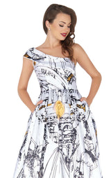 Mac Duggal 30371R Ivory Multi