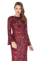 Mac Duggal 4576R Burgundy