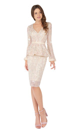 Mac Duggal 4600D Blush Pearl