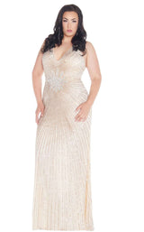 Mac Duggal Fabulouss 4674F Nude