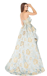 Mac Duggal 48762D Golden-Blue