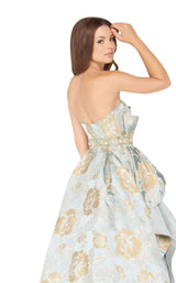 Mac Duggal 48762D Golden-Blue