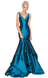 Mac Duggal 62903L Peacock