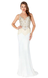 Mac Duggal 62957R Ivory/Gold