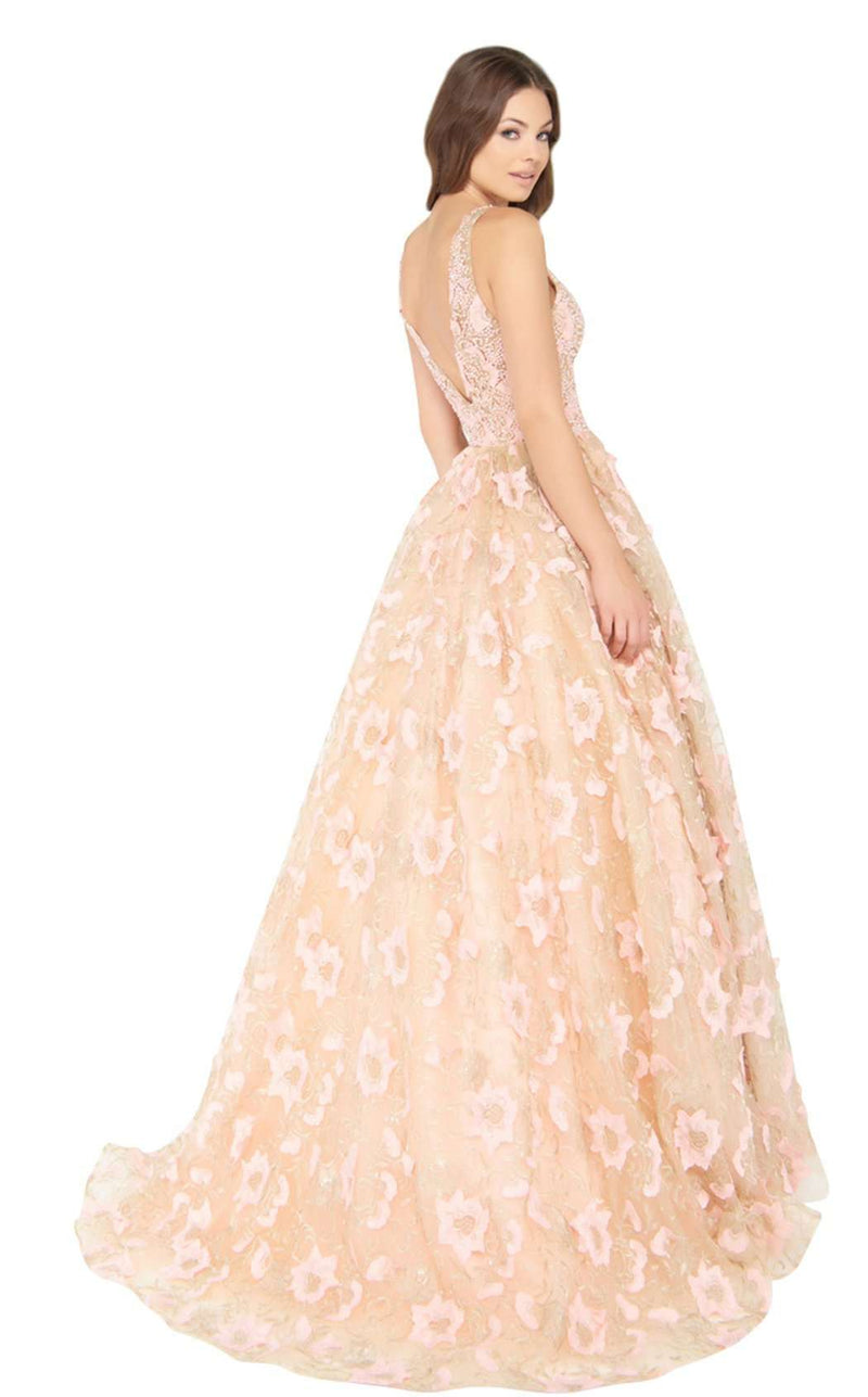 Mac Duggal 62960D Rose Gold