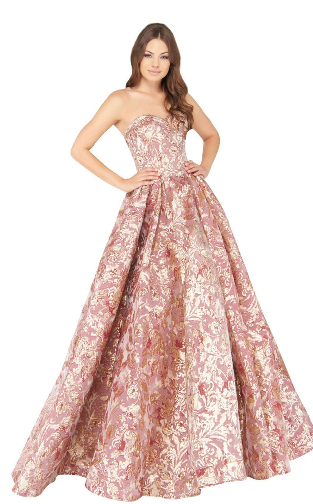 Mac Duggal 66222D Rose Gold