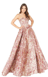 Mac Duggal 66222D Rose Gold