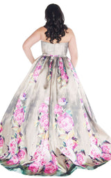 Mac Duggal Fabulouss 66278F Floral-Rain