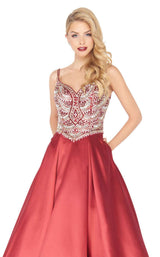 Mac Duggal 66285R Deep Red