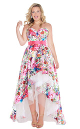 Mac Duggal Fabulouss 66389F Ivory Multi