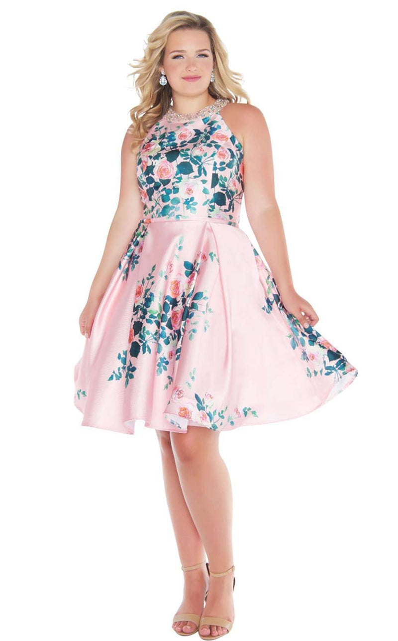 Mac Duggal Fabulouss 66396F Pink-Rose