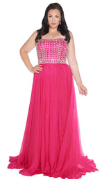 Mac Duggal Fabulouss 66405F Strawberry