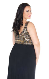Mac Duggal Fabulouss 66408F Black/Gold