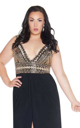 Mac Duggal Fabulouss 66408F Black/Gold