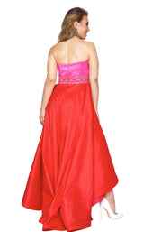 Mac Duggal Fabulouss 77159F Hot-Pink-Cherry