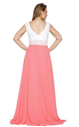 Mac Duggal Fabulouss 77171F Ivory-Coral