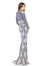 Mac Duggal 77215D Charcoal Blush