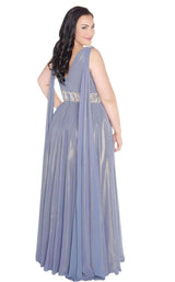 Mac Duggal Fabulouss 77310F Slate-Gold