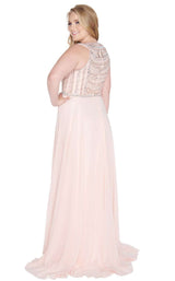 Mac Duggal Fabulouss 77352F Peach-Dazzle