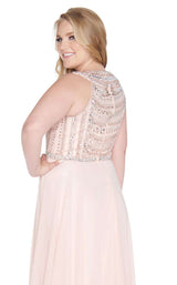 Mac Duggal Fabulouss 77352F Peach-Dazzle